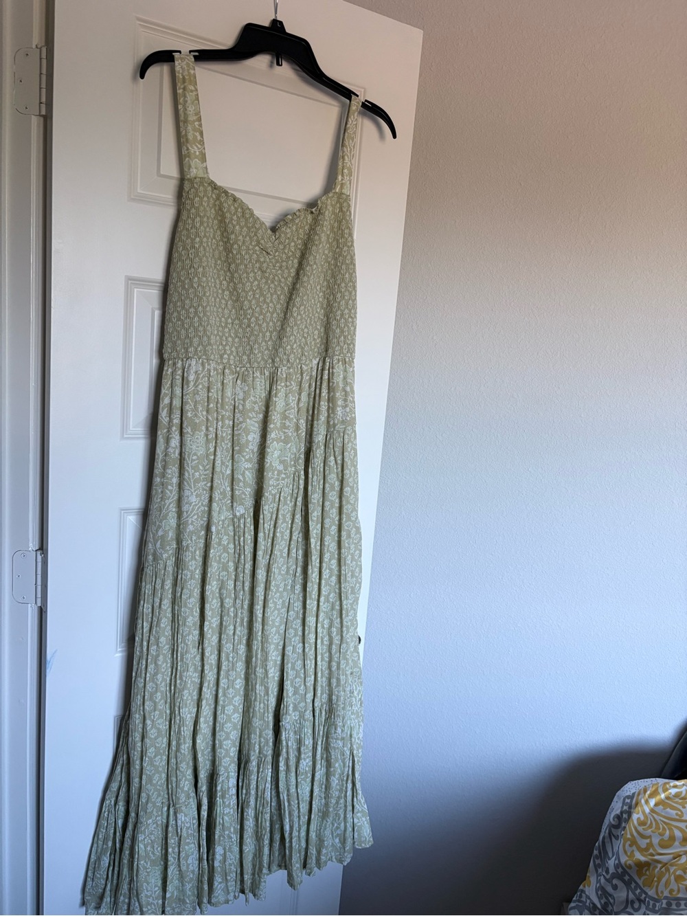 American Eagle Outfitters Sage Green Floral Maxi Dress
